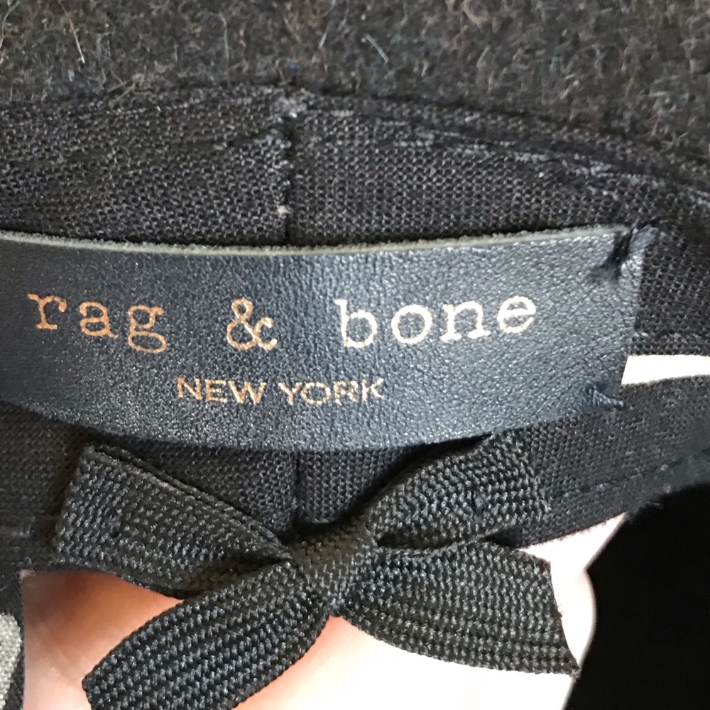 NEW Rag and Bone Fedora Floppy Rabbit Fur hat M - Picture 5 of 5